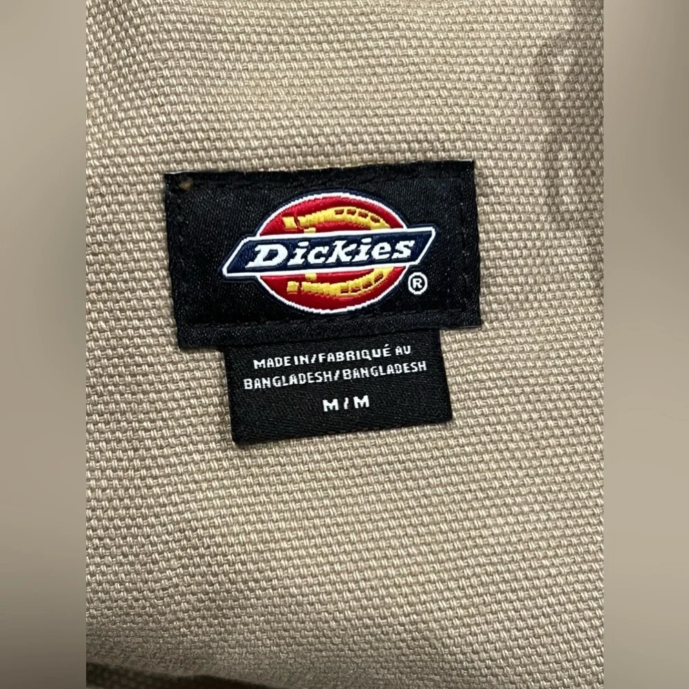 DICKIES overalls Womens Ellis Bohemian floral beige duck canvas Size M - Picture 11 of 16